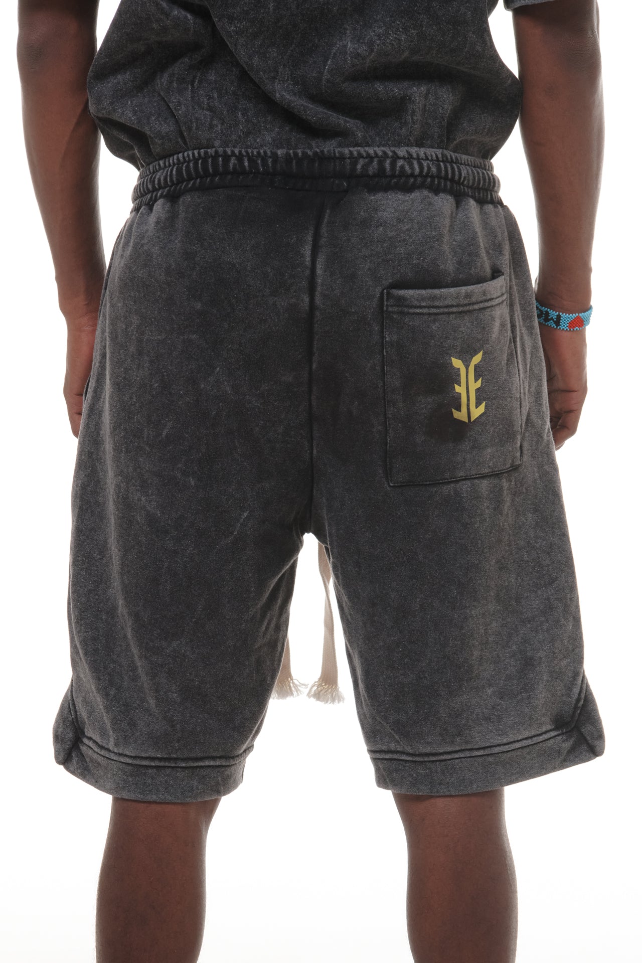 Short oversize gris chiné