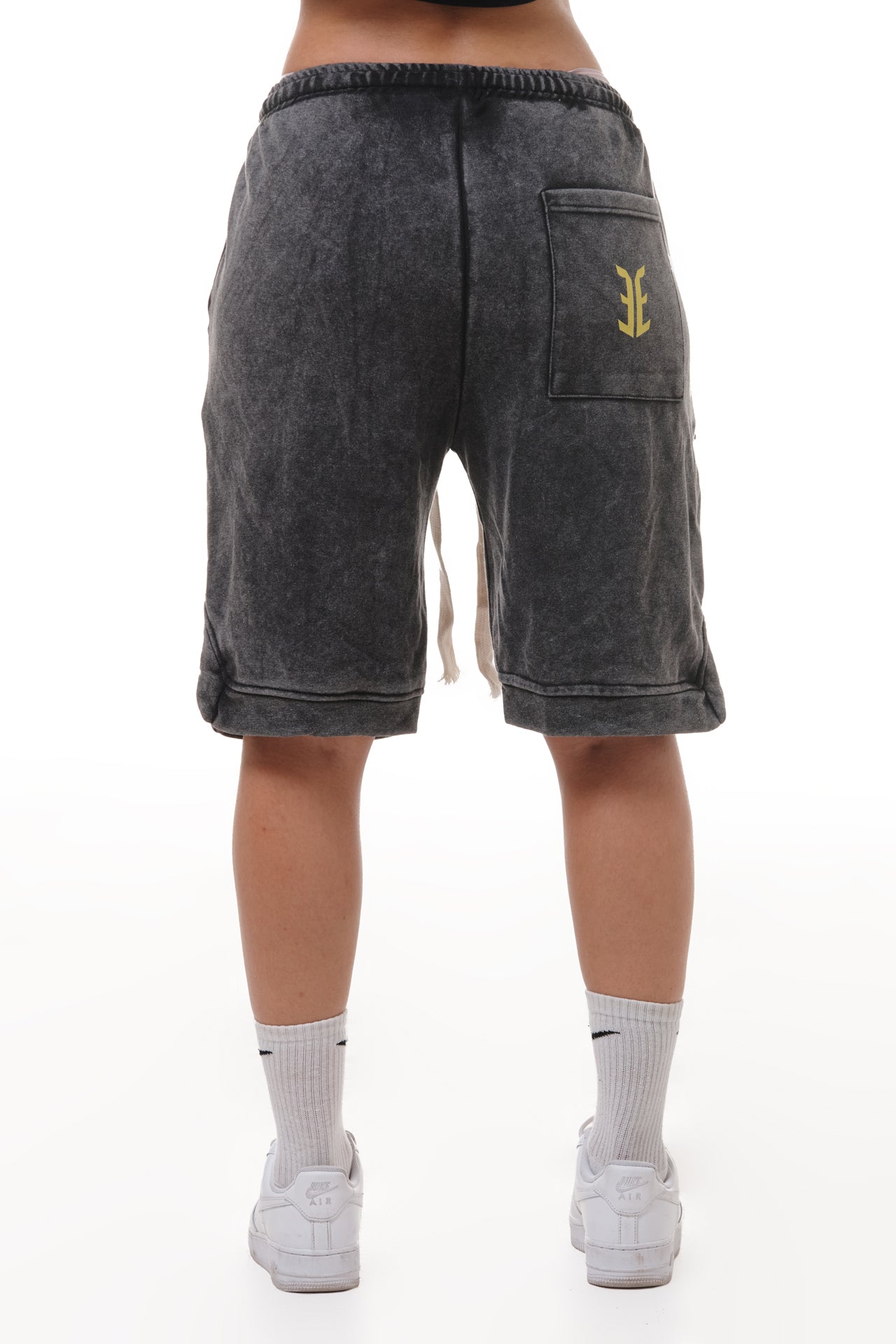 Short oversize gris chiné