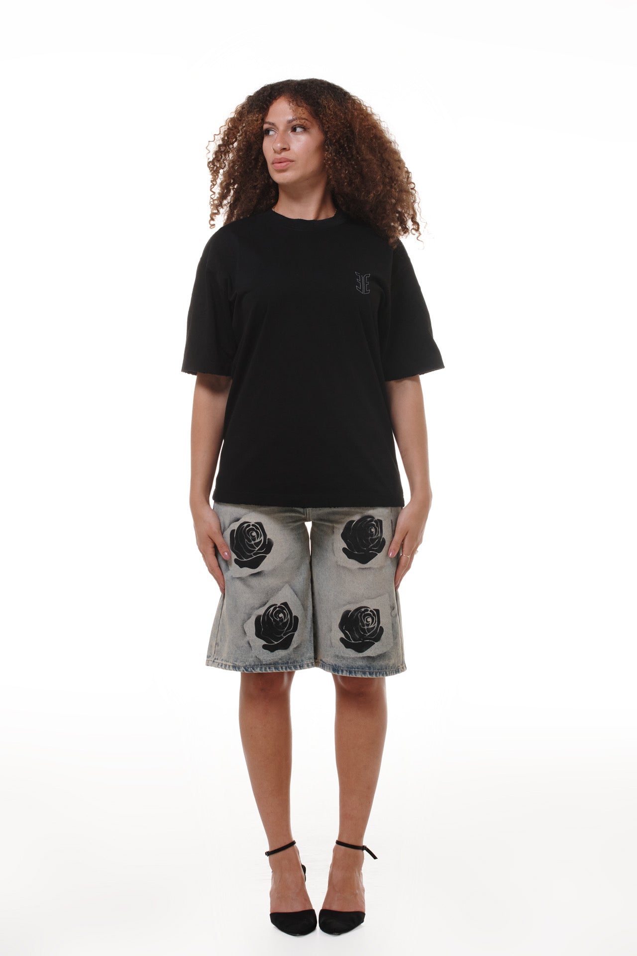 T-shirt oversize avec logo EE