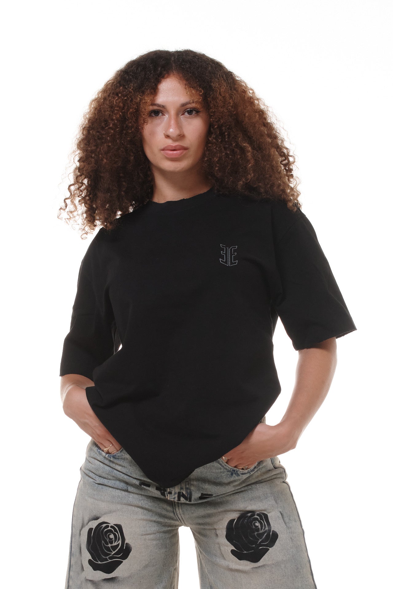 T-shirt oversize avec logo EE