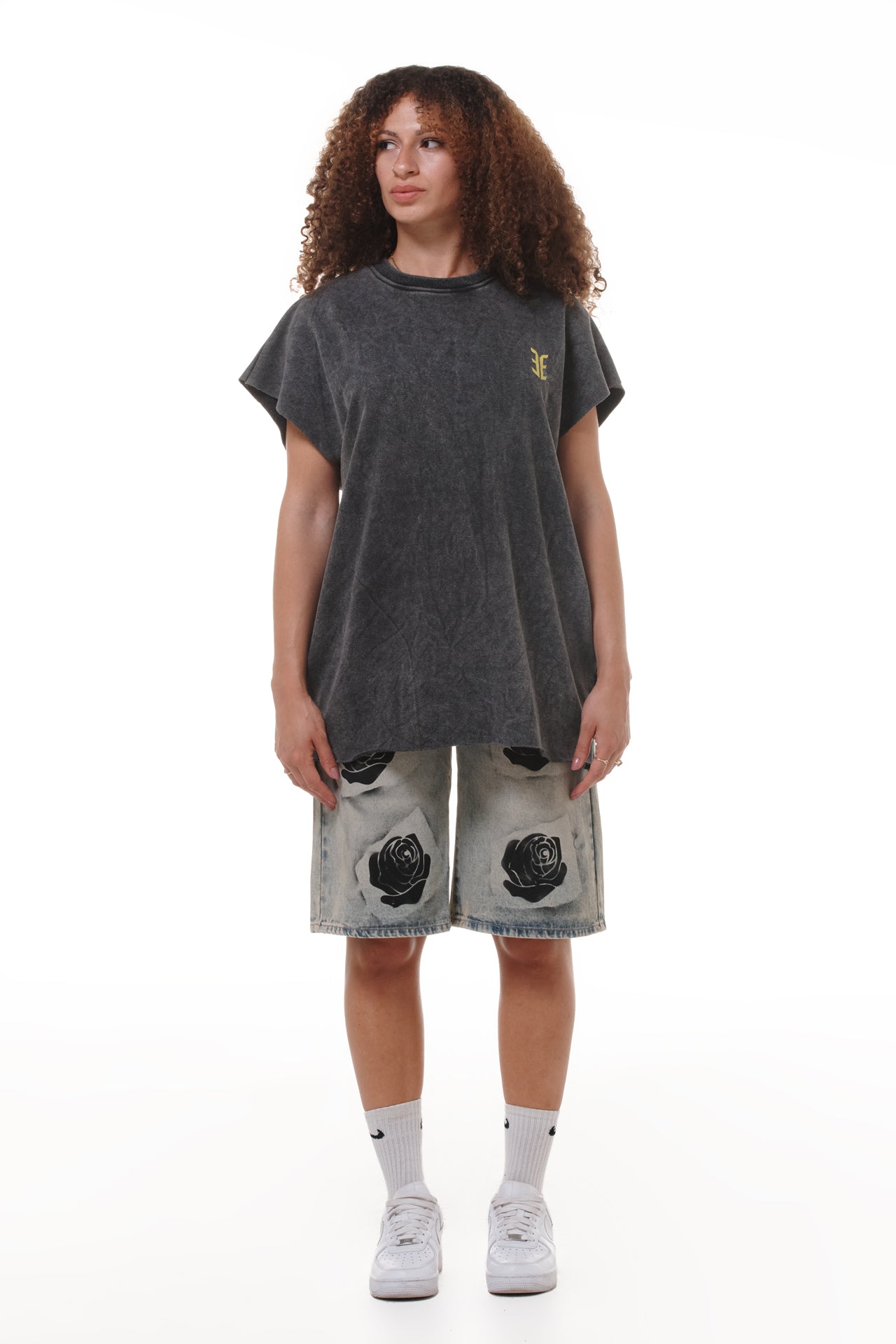 T-shirt sans manche gris chiné