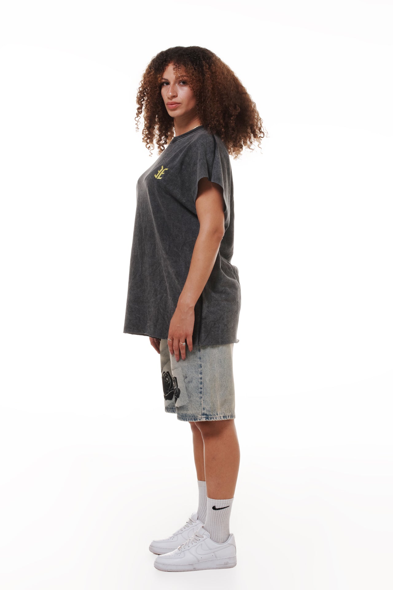 T-shirt sans manche gris chiné