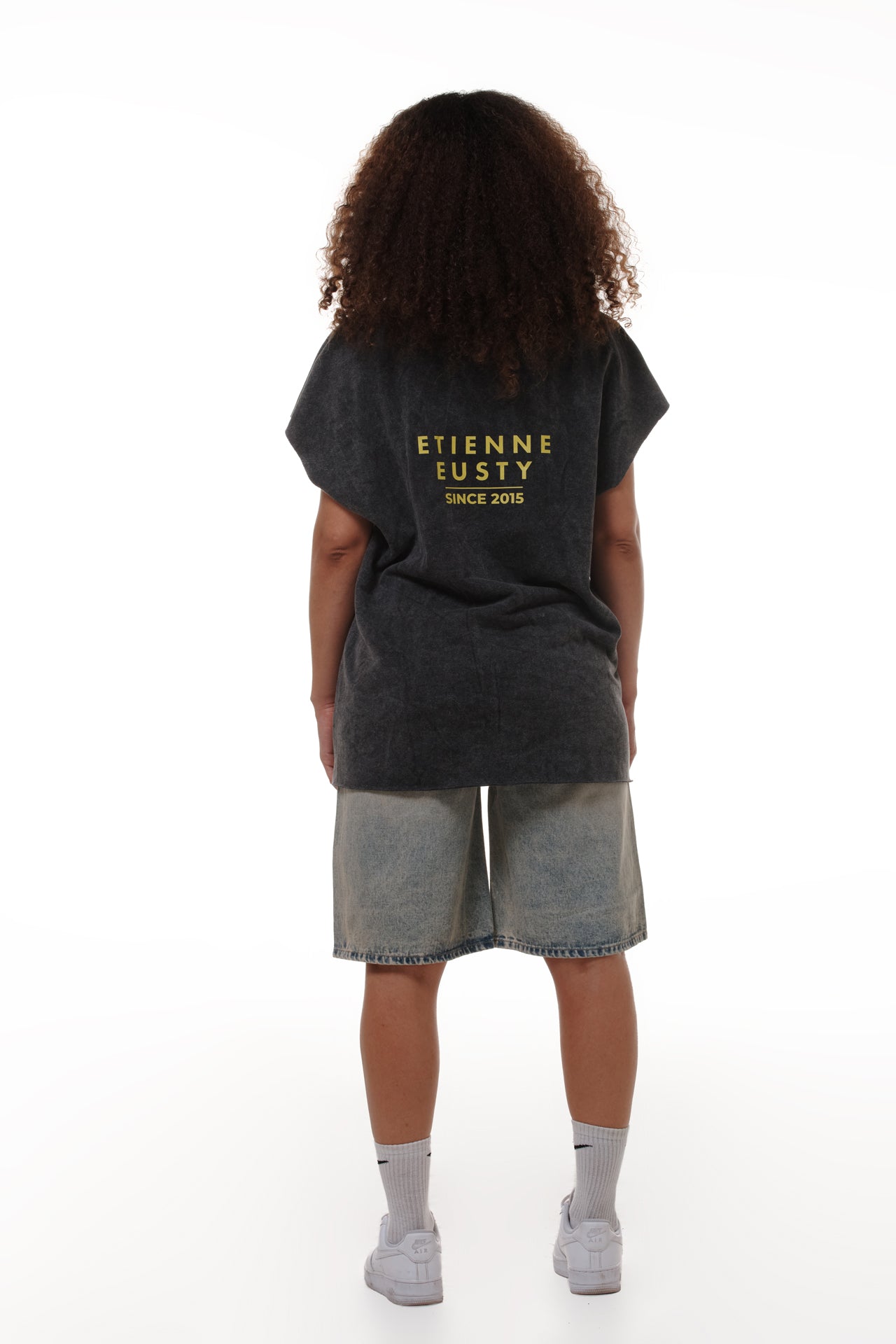 T-shirt sans manche gris chiné